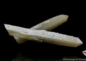 Hedenbergite Quartz Twin Crystal with Amethyst Green Angel Dreamstone