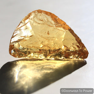 Lemurian Amber Monatomic Andara Crystal 'Light Transmuted into Life'