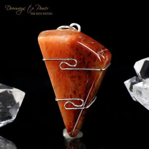 Satyaloka Rose Azeztulite Pendant