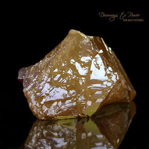 Golden Aura Lemurian Crystal