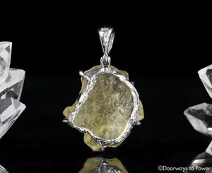 Libyan Desert Glass Gold Tektite Pendant