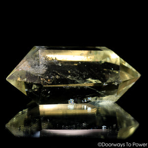 John of God Crystal Citrine Double Terminated Quartz Casa Crystal w/ Rainbows