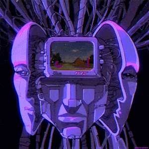 Magenta Chevron Amethyst Crystal Skull by Leandro De Souza