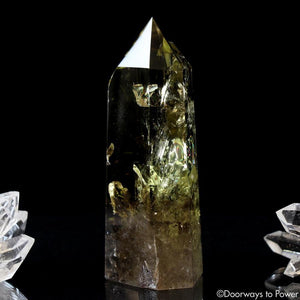 Citrine Smoky Phantom Quartz Crystal Generator Point w/ Rainbows