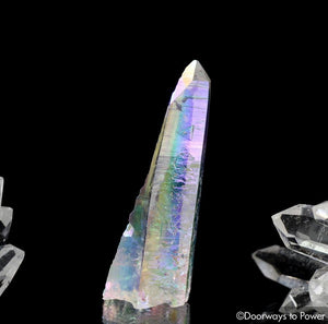 Angel Aura Colombian Lemurian Quartz Record Keeper Crystal 'Cherubim'