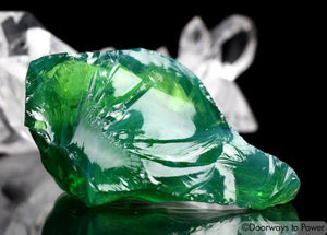 Luminescent Pleiaidan Green Monatomic Andara Crystal