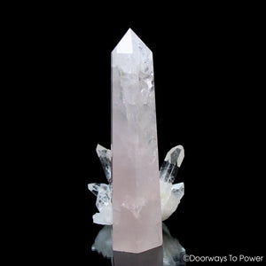 John of God Crystal Rose Quartz 'Divine Love' Casa Crystal Generator Point