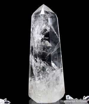 Polished Lemurian Phantom Quartz Point