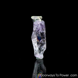 John of God Amethyst Crystal Pendant | Blessed Casa Crystal w/ Rainbows