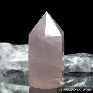 John of God Rose Quartz Casa Generator Crystal Point