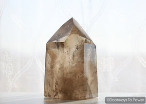 John of God Crystal Smoky Quartz Casa Crystal Altar Stone