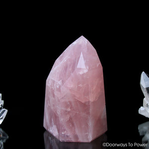 John of God Crystal Rose Quartz Temple Heart Master Dow Casa Crystal Point