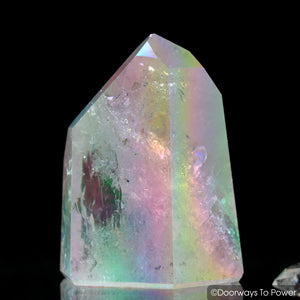 Angel Aura Lemurian Quartz Channeling Crystal Point (Polished)