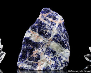Sodalite Crystal Altar Stone