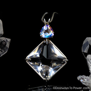 Clear Quartz Mystic Topaz Magician Stone Pendant
