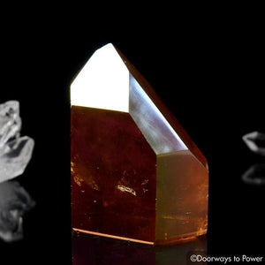 Golden Aura Lemurian Quartz Portal Time Link Isis Crystal