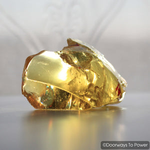 Solaris Monatomic Andara Crystal Glass with Rainbows 'Cosmic Compass'