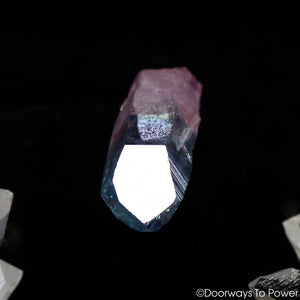 Aqua Aura Rose Aura Lemurian Record Keeper Quartz Crystal 'Hybrid'
