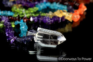 Reserved John of God Lemurian Record Keeper Crystal Chakra Necklace Pendant