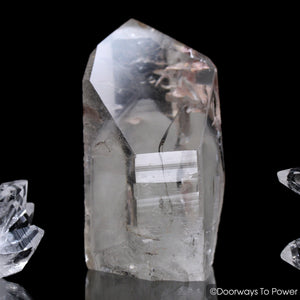 Lemurian White Phantom Quartz Crystal Record Keeper
