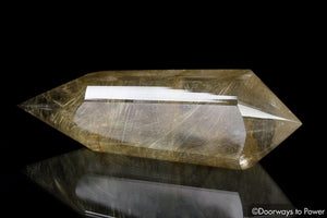 Golden Rutilated Quartz Vogel Crystal Dream Wand 'The Illuminator'