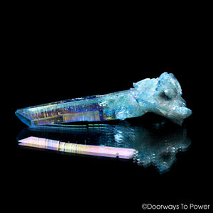 Aqua Aura Quartz Master Record Keeper & Tantric Twin Crystal