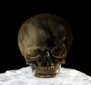 Golden Citrine Elestial Magical Child Crystal Skull Leandro De Souza