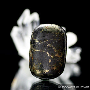 Healers Gold Tumbled Stone Magnetite Pyrite Crystal