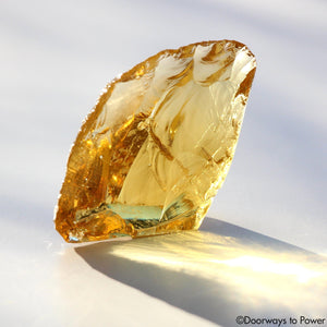 Lemurian Amber Monatomic Andara Crystal