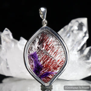 Melody Stone Super 7 Crystal Pendant .925 SS