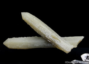 Hedenbergite Quartz Twin Crystal with Amethyst Green Angel Dreamstone