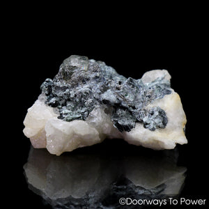 Russian Phenacite Crystal Heart Specimen w/ Seraphinite