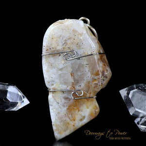 Honey & Cream Azeztulite Pendant