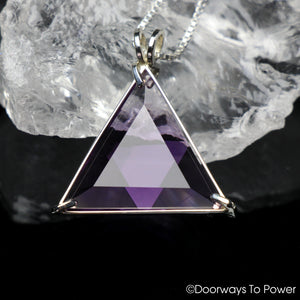 Amethyst Star of David Crystal Pendant
