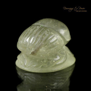 Libyan Desert Glass Scarab Crystal Carving