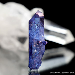 Tanzine Aura Himalayan Quartz Record Keeper Twin Crystal