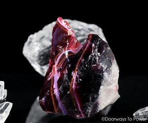 Angel Aura HGW Raspberry Monatomic Andara Crystal 'Cosmic Heart'