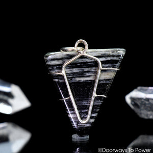 Mani Stone Crystal Pendant .925 SS Wire Wrap