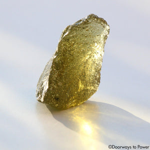 Golden Tibetan Green Sea Foam Andara Crystal