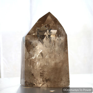 John of God Crystal Smoky Quartz Casa Crystal Altar Stone