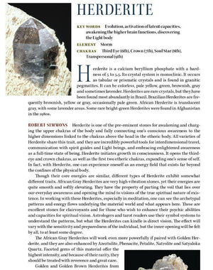 Herderite Metaphysical Properties