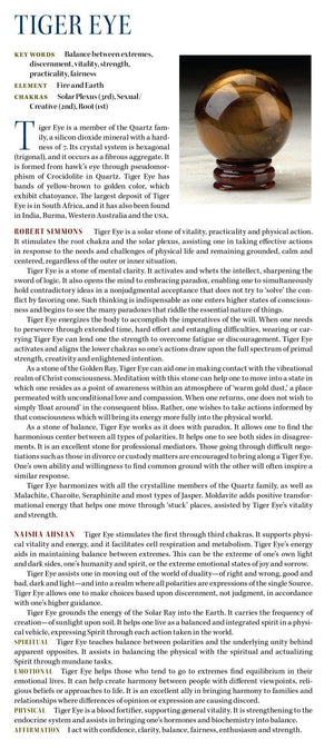 Tiger Eye Properties Book of Stones