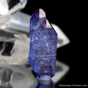 Tanzine Aura Himalayan Quartz Crystal w/ Record Keeper Tantric Twin