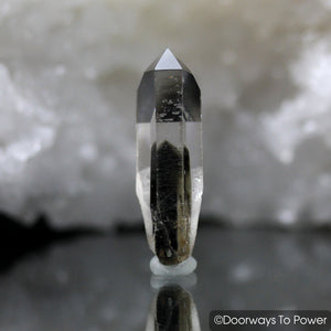 Brookite in Natural Quartz Record Keeper & Starbrary Synergy 12 Stone Rare