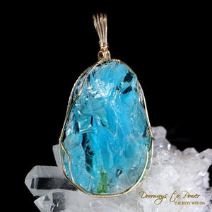 Andara Crystal Pendant 14k Gold