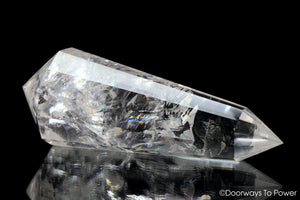 John of God Crystal 12 Sided Vogel Healing Quartz Wand & Devic Temple