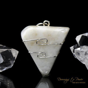 White Azeztulite Pendant Azozeo Activated