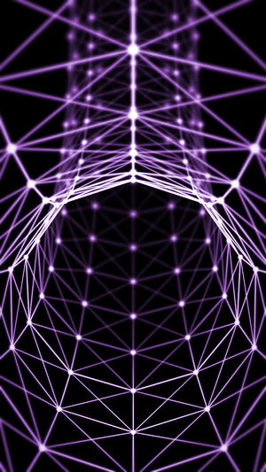 Purple Angelite Crystal 'Violet Aura' Ascension Stone