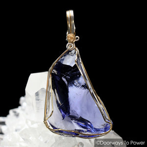 Sovereign Amethyst Andara Crystal Pendant 14k “SAHASRARA”