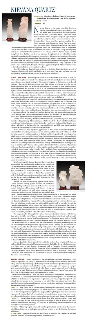 Nirvana Quartz Properties Book of Stones